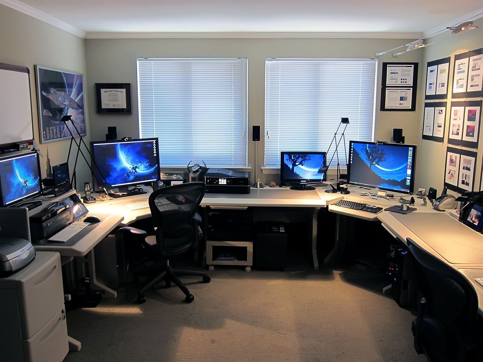 Computer setups for efficient remote working