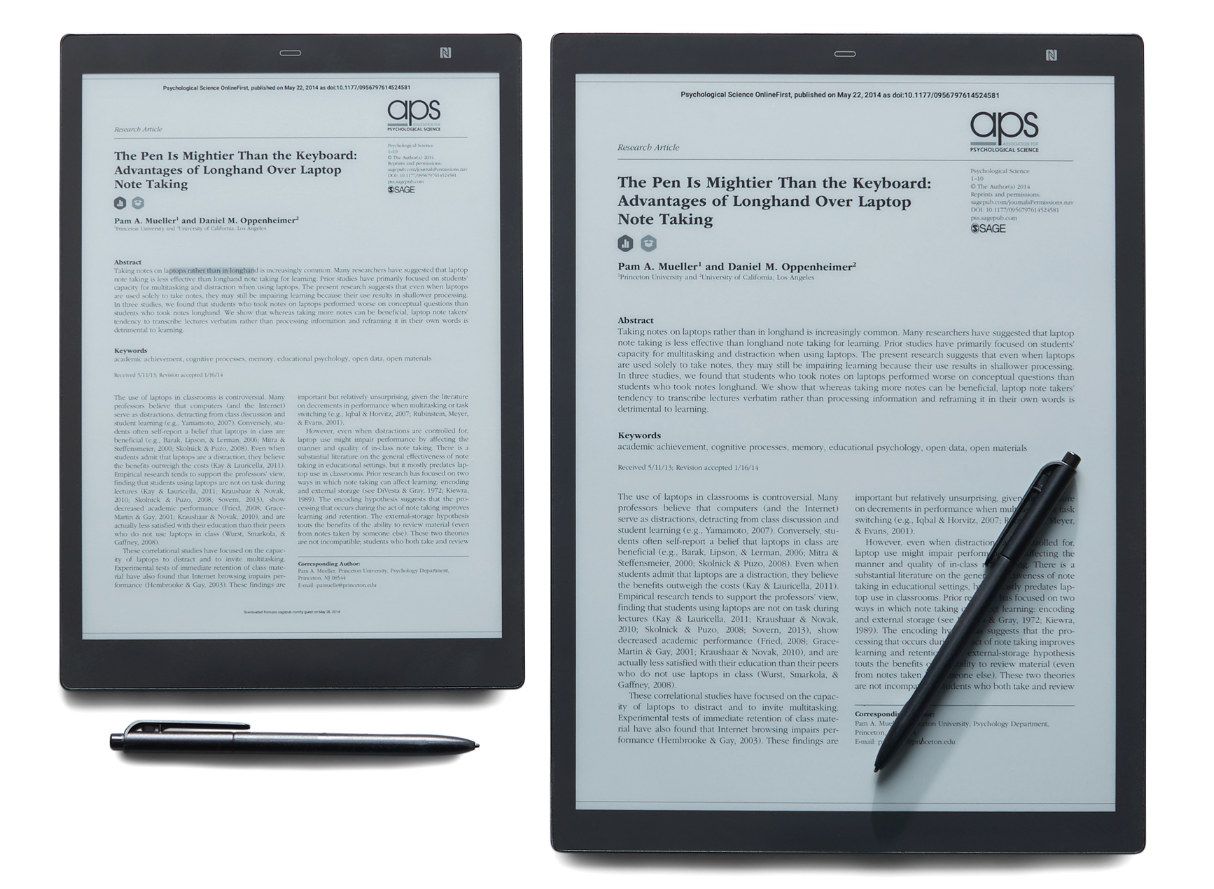 The role of e-ink displays in modern notebooks